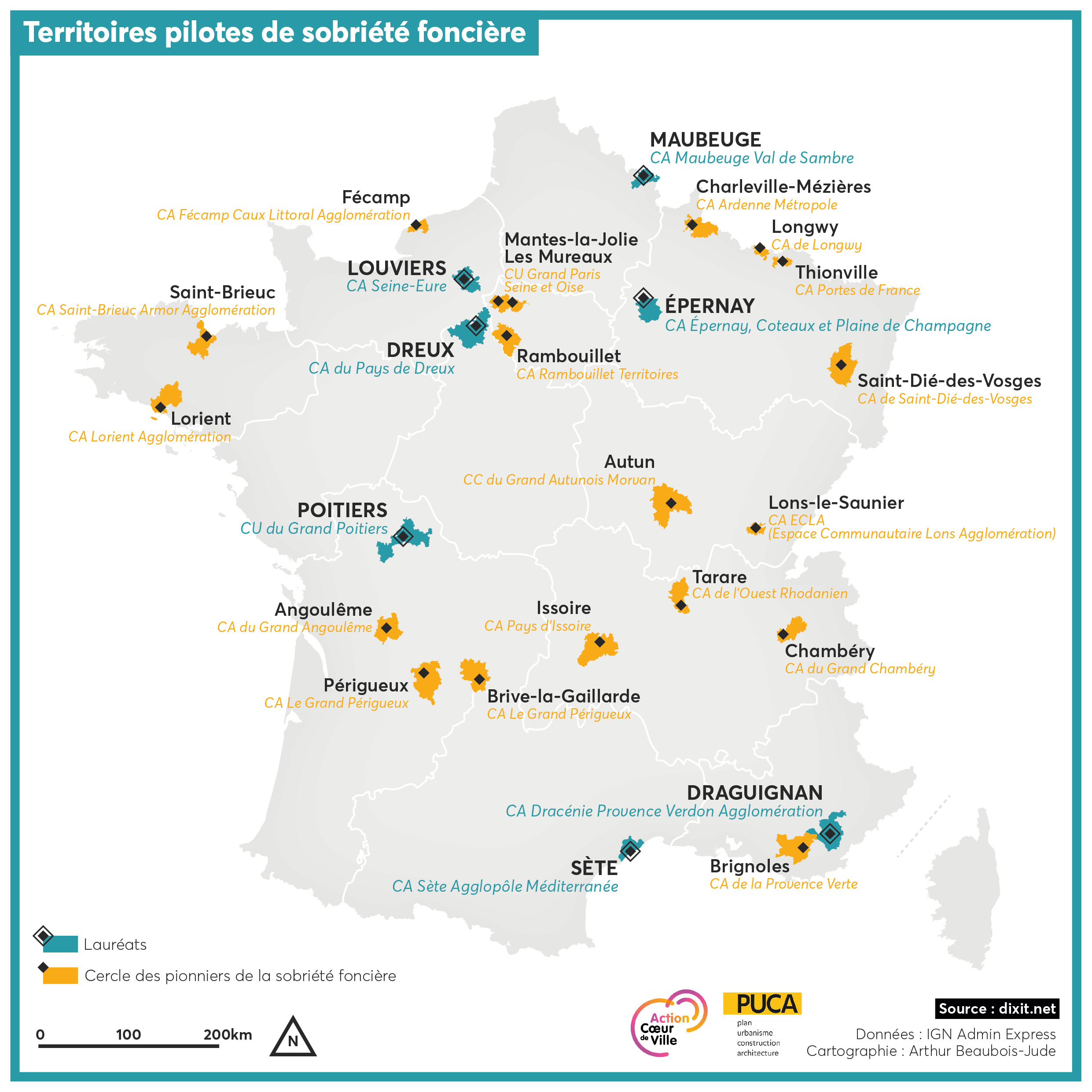 Carte de France des TPSF